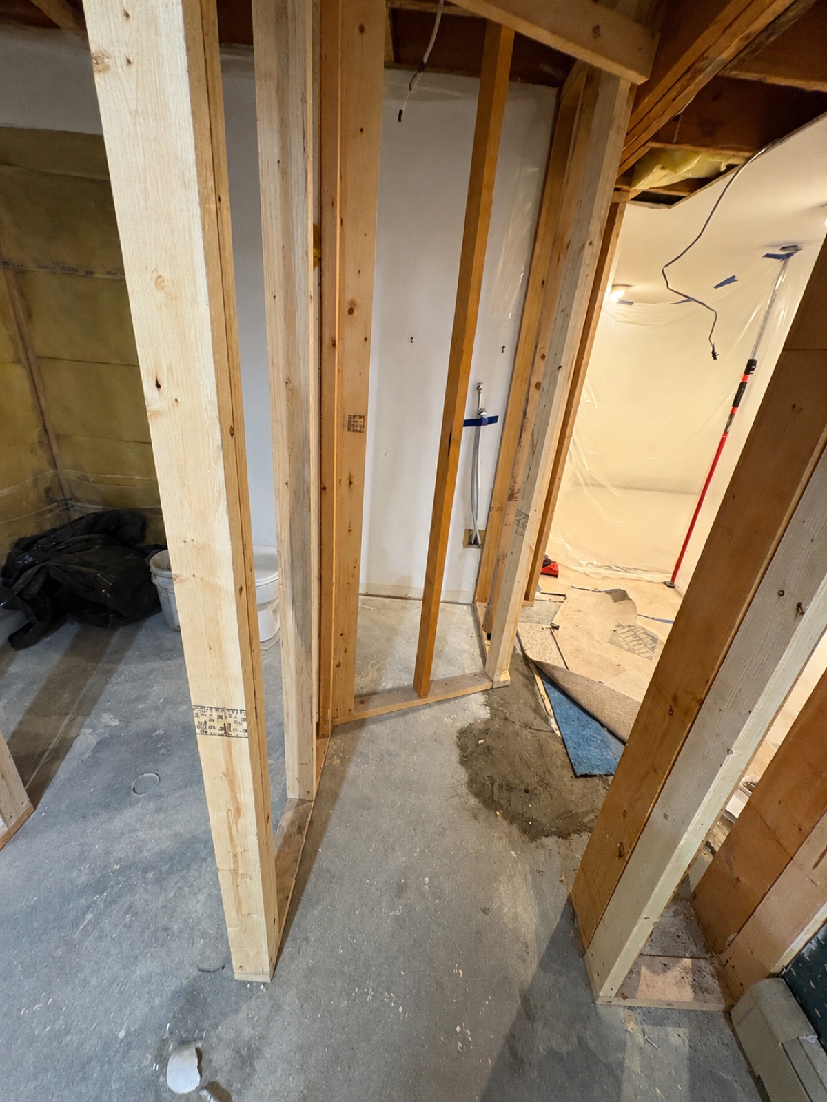 Insulation work during renovation